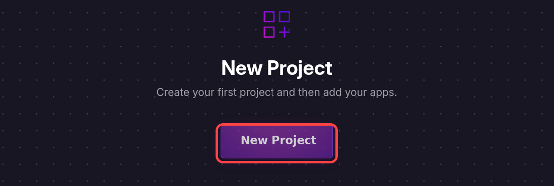 New Project button